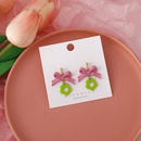 fashion cute pink bowknot flower earringspicture11