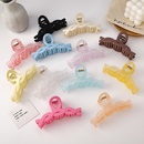 Korean solid color frosted large catch clip wholesalepicture24