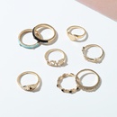 Korean alloy snake open diamond ring set wholesalepicture65