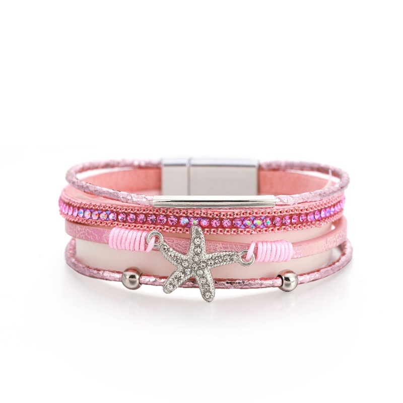 Retro multilayer diamond starfish bracelet wholesale