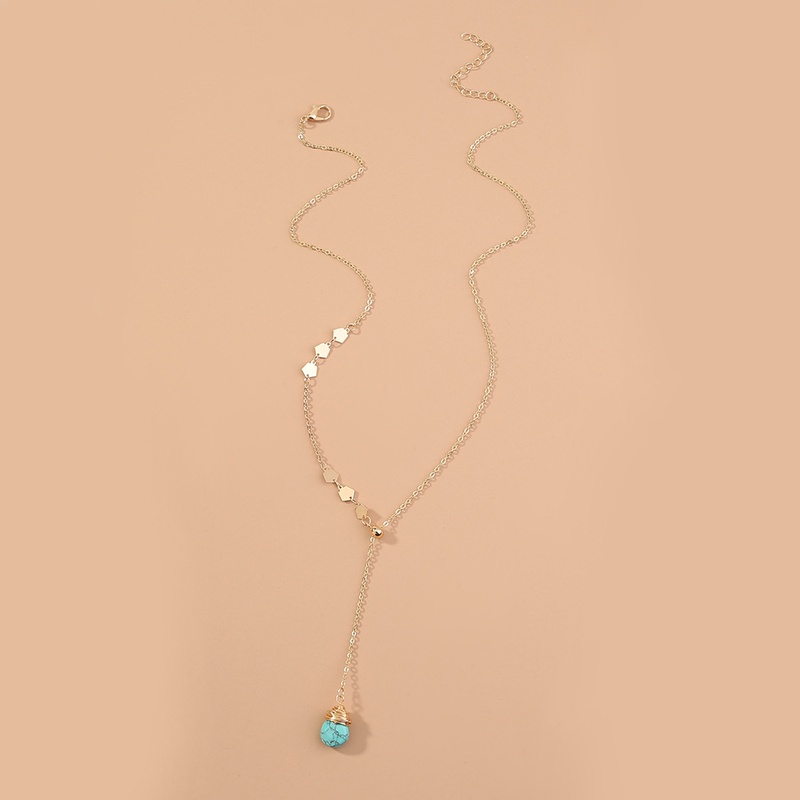 Fashion stretchable handmade Yshaped long necklace