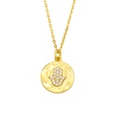 Fashion coin cross diamond pendant necklacepicture14