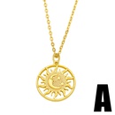 Fashion sun moon copper necklacepicture12