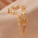 Korean style geometric woven twist without holes tassel earringspicture12