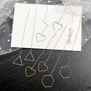 New creative Korean tassel geometric long triangle earringspicture26