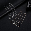 New creative Korean tassel geometric long triangle earringspicture29