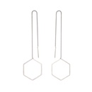 New creative Korean tassel geometric long triangle earringspicture27
