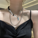 simple pearl lightning double layered necklacepicture10