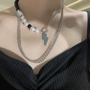 simple pearl lightning double layered necklacepicture11