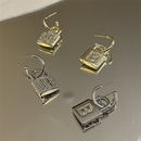 Retro letter B lock diamond earringspicture12