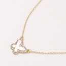 fashion letter X diamondstudded necklacepicture17