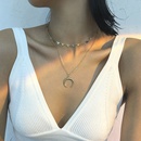 Fashion moon star double layer necklacepicture13