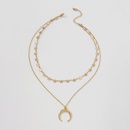 Fashion moon star double layer necklacepicture15