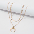 Fashion moon star double layer necklacepicture16