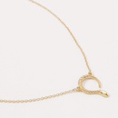 Simple Snake Geometric Alloy Necklacepicture15