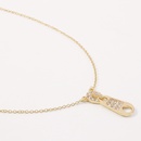 Fashion microinlaid zipper buckle necklacepicture16