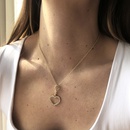 Retro geometric heart diamond necklacepicture14