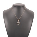 Retro geometric heart diamond necklacepicture17