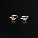 fashion simple single inlaid zircon copper earringspicture8