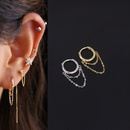 Fashion Silver Chain Tassel Glossy Earringspicture6