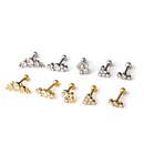 fashion piercing screw ball copper earringspicture15