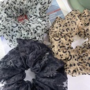 Simple Korean fashion style leopard mesh hair scrunchiespicture7