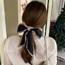 Retro bow fashion style pearl hair scrunchiespicture16