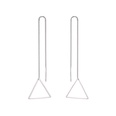 New creative Korean tassel geometric long triangle earringspicture36