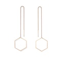 New creative Korean tassel geometric long triangle earringspicture34