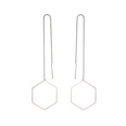 New creative Korean tassel geometric long triangle earringspicture35