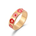 simple carved flower heart alloy ring wholesalepicture17