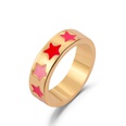 simple carved flower heart alloy ring wholesalepicture18