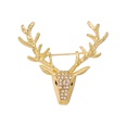 creative fashion simple deer head broochpicture24