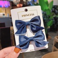 Korean solid color fabric bow hairpin wholesalepicture18