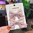 Korean solid color fabric bow hairpin wholesalepicture19
