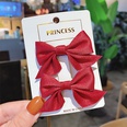 Korean solid color fabric bow hairpin wholesalepicture22