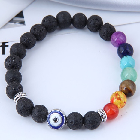 Retro demon eye stone glass bracelet's discount tags