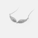 fashion copper goldplated zircon feather necklacepicture12