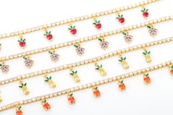 Simple color cherry strawberry grape fruit necklacepicture15