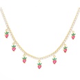 Simple color cherry strawberry grape fruit necklacepicture20