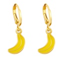 cute tropical fruit drop oil banana strawberry earringspicture14