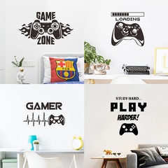 new fashion game handle letter GRME decorative wall stickers