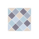 Mode blaue und graue geometrische GitterfliesenWandaufkleberpicture13