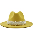 fashion elegant pearl big brim woolen hatpicture34