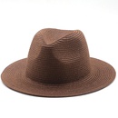 Korean style solid color woven big brim straw hatpicture28