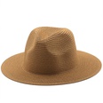 Korean style solid color woven big brim straw hatpicture43