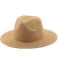 Korean style solid color woven big brim straw hatpicture46