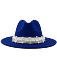 fashion elegant pearl big brim woolen hatpicture42