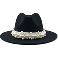 fashion elegant pearl big brim woolen hatpicture48
