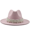fashion elegant pearl big brim woolen hatpicture52